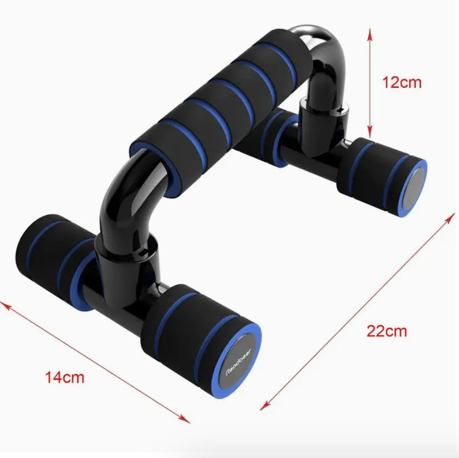 Pushup Bars Stands Handles Set for Men & Women – Cushioned Foam Grip Push Up Bars