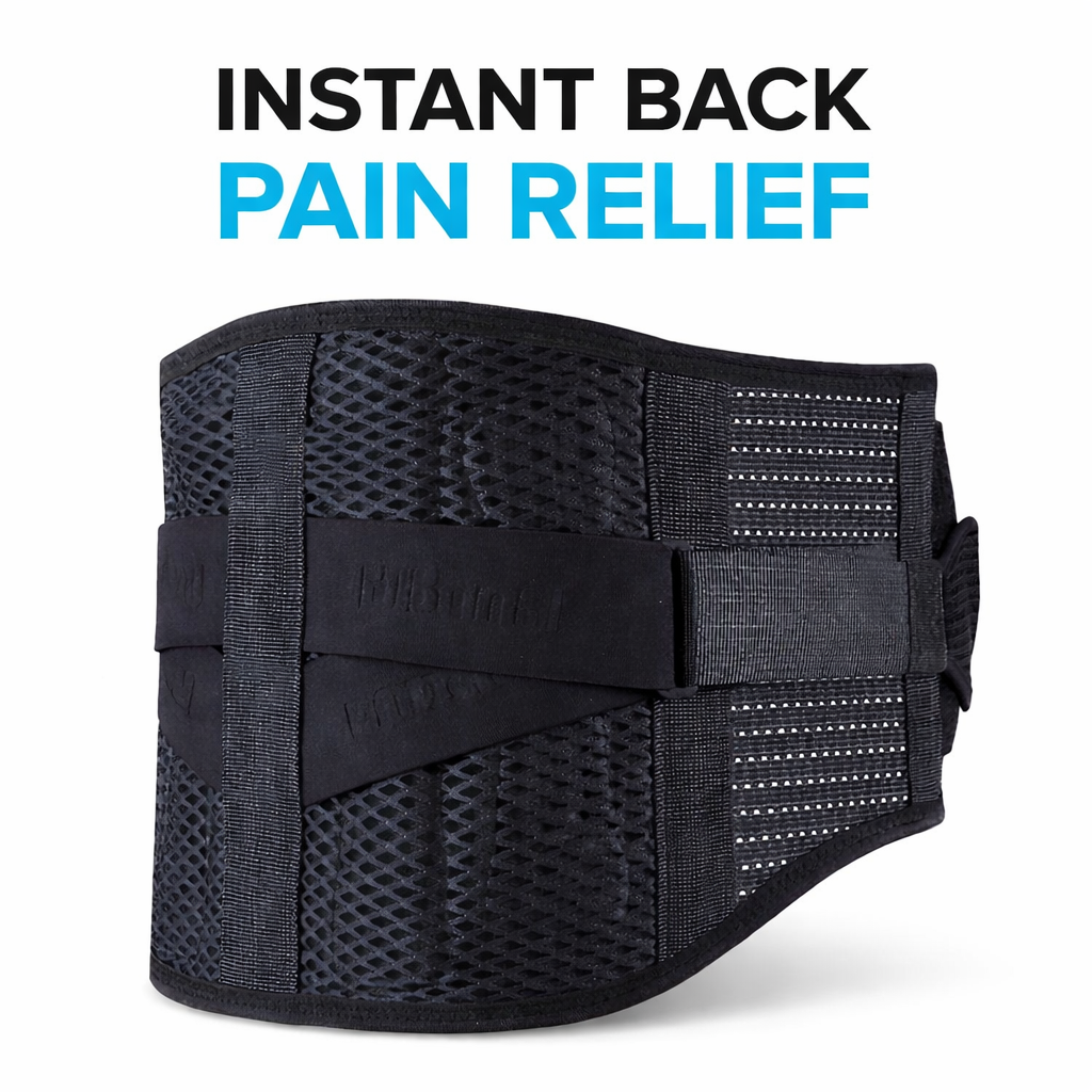 Breathable Lumbar Support Belt for Lower Back Pain & Sciatica Relief