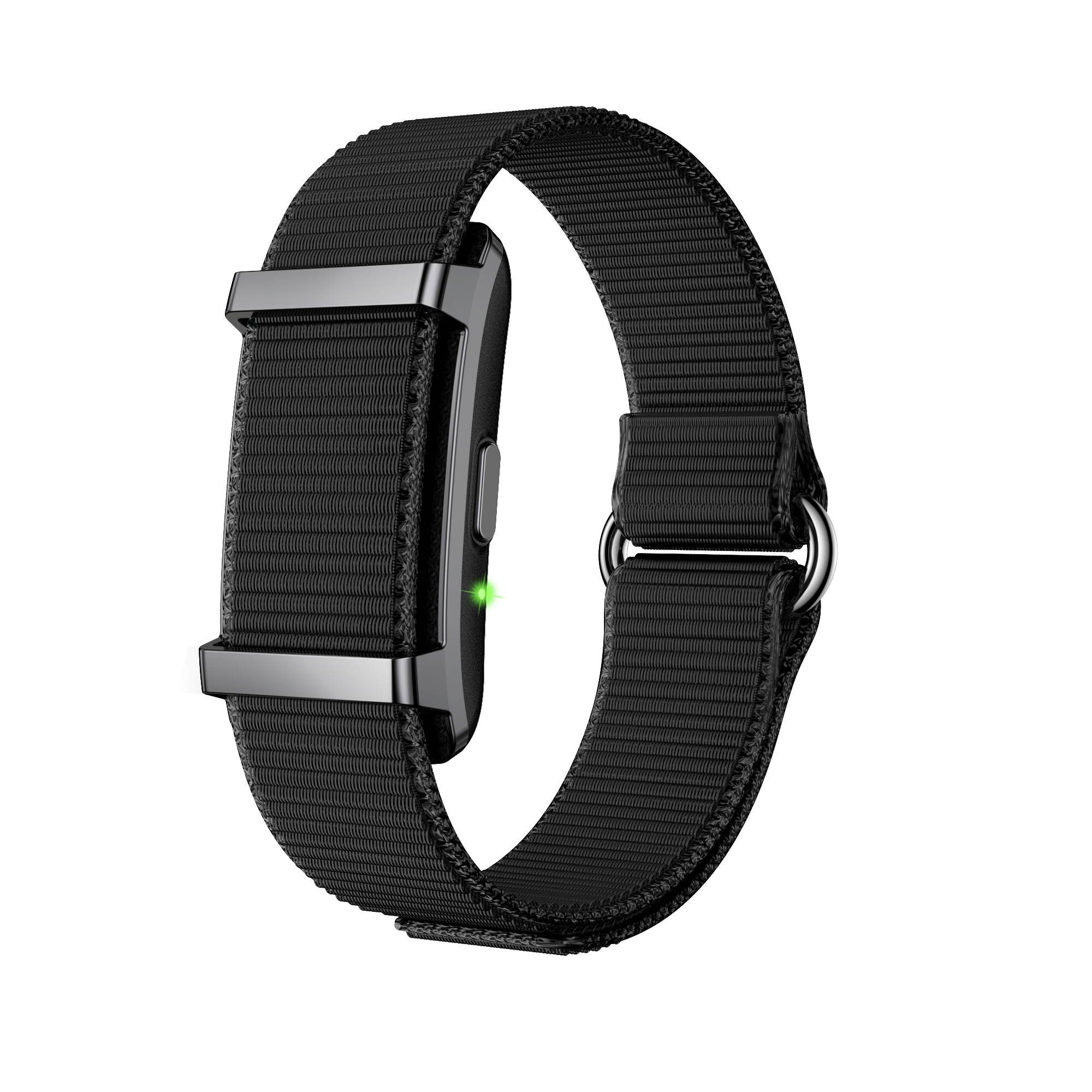 Accurate Temperature Fitness Activity Tracker Smart Band Smartband Displyless No Screen Alloy Smart Bracelets Nylon Strap
