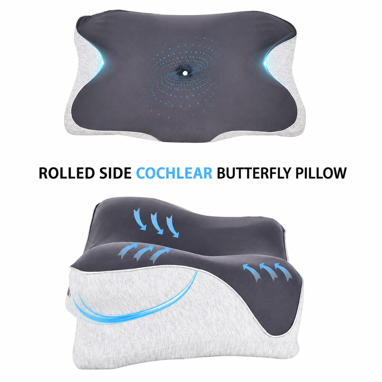 Memory Foam Pillow Cervical Pillow Neck Pain Relief Contour Ergonomic Orthopedic Neck Support for Side Back Stomach Sleeper pillow
