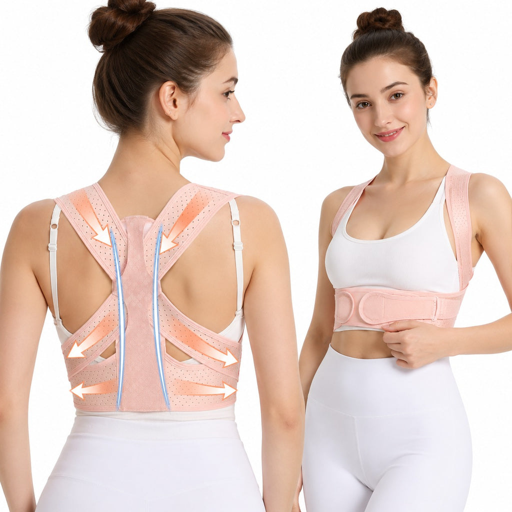 Back Brace Posture Corrector for Women Shoulder Straightener for Upper and Lower Back Pain Improving Postura Support Belt for Scoliosis