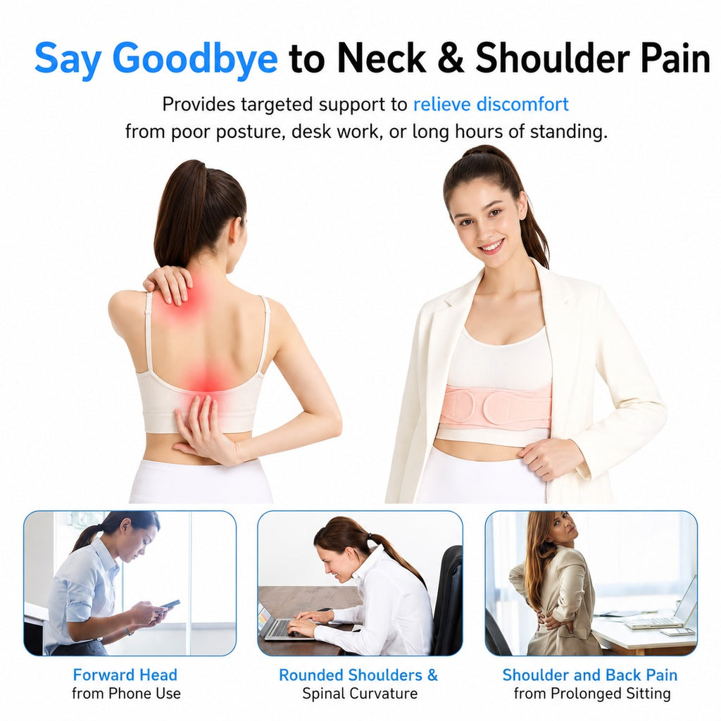 Back Brace Posture Corrector for Women Shoulder Straightener for Upper and Lower Back Pain Improving Postura Support Belt for Scoliosis