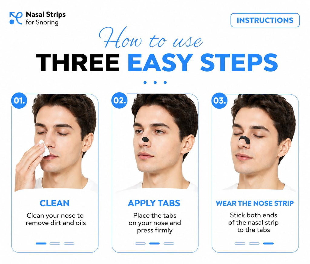 Nasal Strips for Snoring, Extra Strength Snoring Solution Nose Strips, Improve Breathing and Sleep Quality (30 Count, Black)
