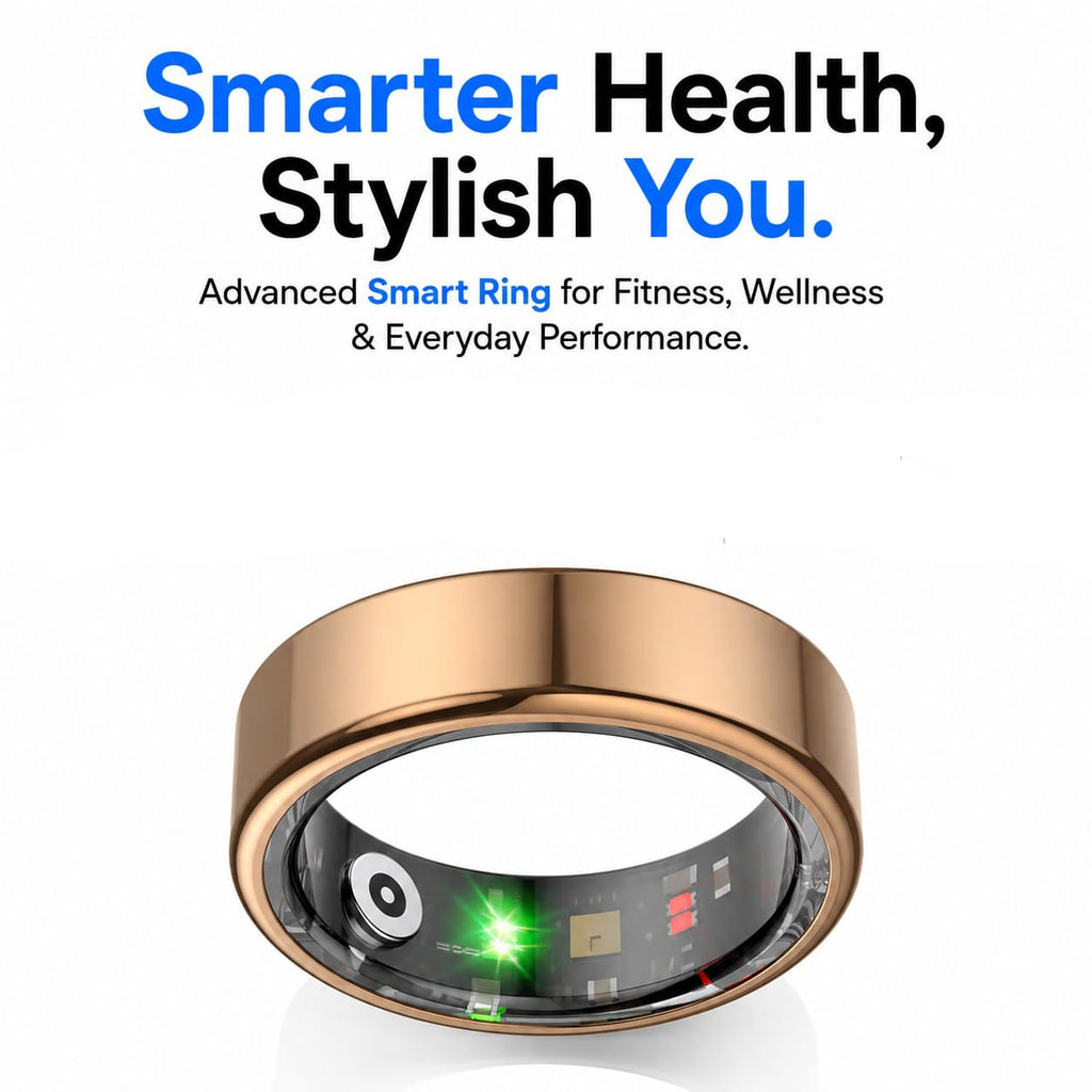 Smart Ring Waterproof Fitness Tracker Video Switching IOS Android Men Women Health Ring