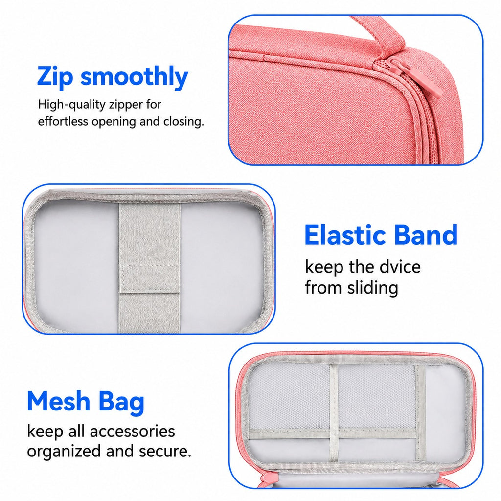 Travel Carrying Bag for Doppler Fetal Heart Monitor, Storage bag for Doppler Monitor, Portable Organizer Case Fits Doppler Heartbeat Monitor