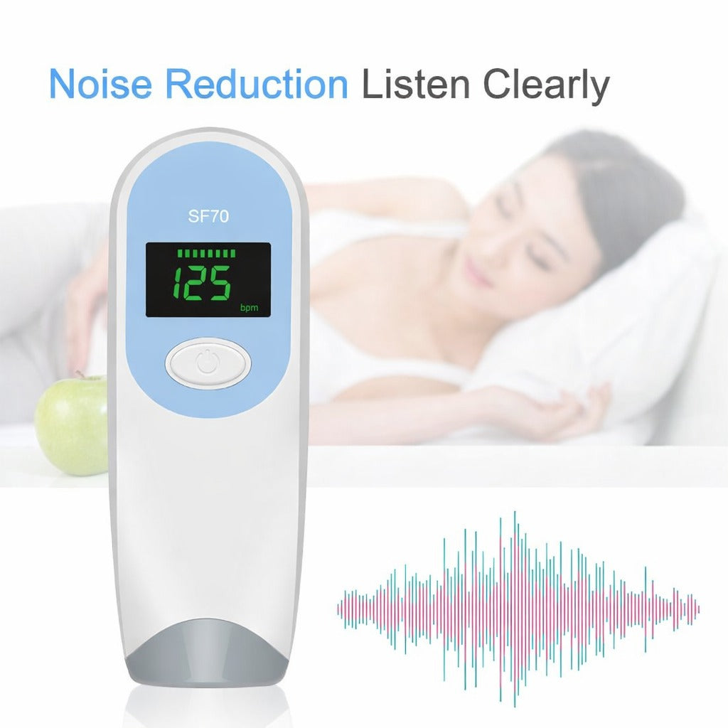Home Use Fetal Heart Monitor Hand-held Ultrasound Prenatal Pocket Fetal Doppler for Pregnant