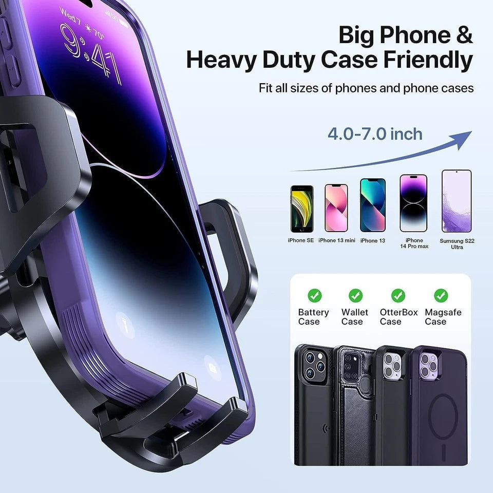 Car Phone Holder Universal Mount Mobile iPhone Windscreen Dashboard or Air Vent